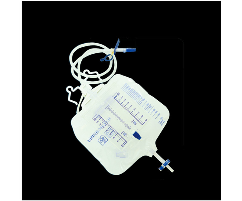 Urine meter drainage bag (triple chambers)