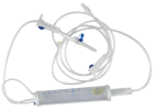 BURETTE-TYPE INFUSION SETS FOR SINGLE USE