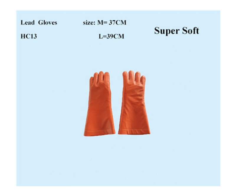 X-ray radiation protective lead gloves