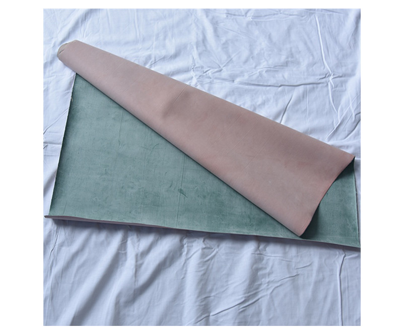 Green hospital mackintosh rubber bed sheet