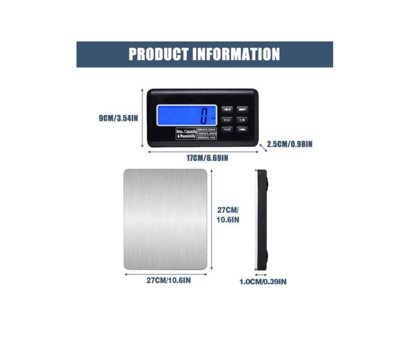 Postal scale/Parcel scale/Anminal scale Wondcon WMV 640E Series