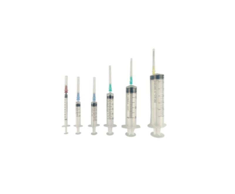 SYRINGES FOR SINGLE USE  THREE PARTS