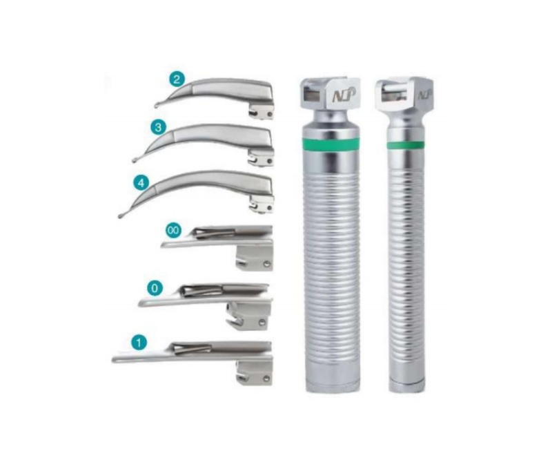 WMV-NJ800F Fiber Optic Laryngoscope (Set of 6 Blades)