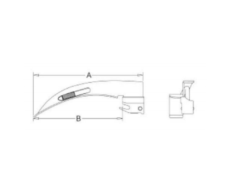 WMV-NJ800H Conventional Laryngoscope Macintosh  (Set of 4 Blades)