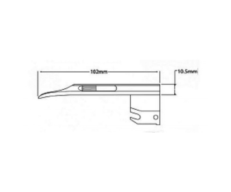 WMV-NJ800I Conventional Laryngoscope Macintosh  (Set of 5 Blades)